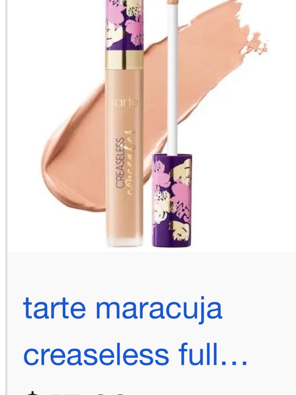tarte Maracuja Creaseless Concealer -  Tan Sand 40S.